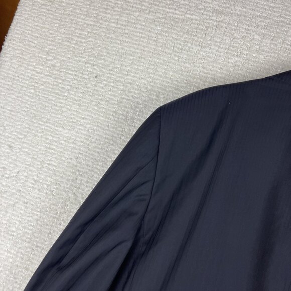 Canali x Harry Rosen Blazer Mens 54R Dark Black / Blue Wool Italy Made - Picture 14 of 16